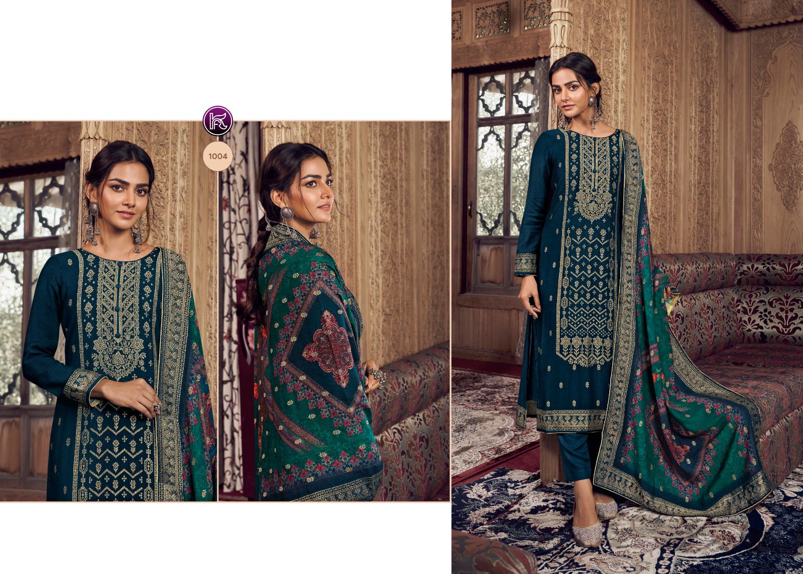 Kala Print Viscose Pashmina Designer Salwar Suits Catalog